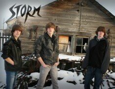 Original band members of Storm include Brad and Ryan Fleischer, with Zack McKague on drums.