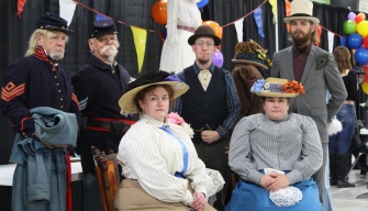 The Victorian Society of Alberta and the Yankee Valley Reenactors at the 2021 Arts Festival